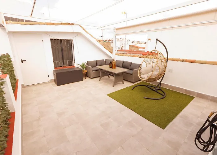 El Atico De Osario 5 Con Terraza - Great Location Nocleg ze śniadaniem